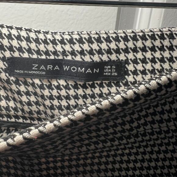 Women's Zara Vintage Black & White Pants Size S - Picture 3 of 4